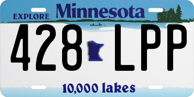 MN license plate 428LPP