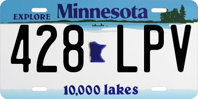 MN license plate 428LPV