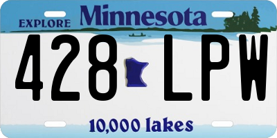 MN license plate 428LPW