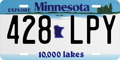 MN license plate 428LPY
