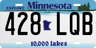 MN license plate 428LQB