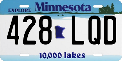 MN license plate 428LQD