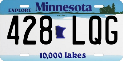 MN license plate 428LQG