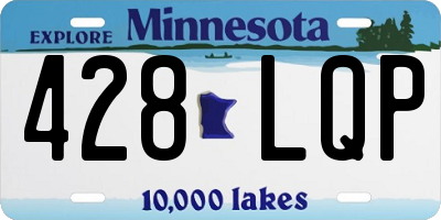 MN license plate 428LQP
