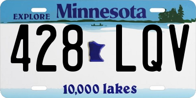 MN license plate 428LQV
