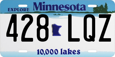 MN license plate 428LQZ