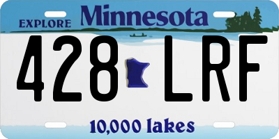 MN license plate 428LRF