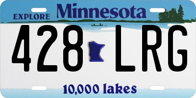 MN license plate 428LRG