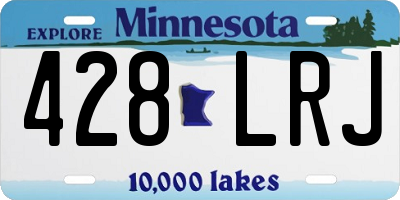 MN license plate 428LRJ