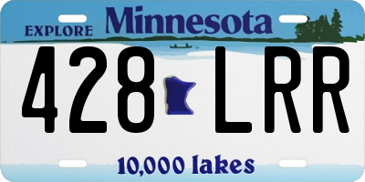 MN license plate 428LRR