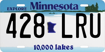 MN license plate 428LRU