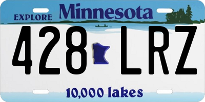 MN license plate 428LRZ