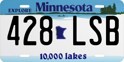 MN license plate 428LSB