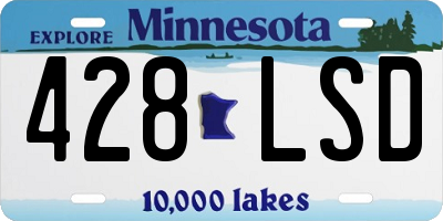 MN license plate 428LSD