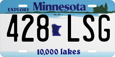 MN license plate 428LSG