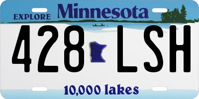 MN license plate 428LSH