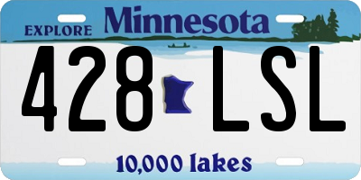 MN license plate 428LSL