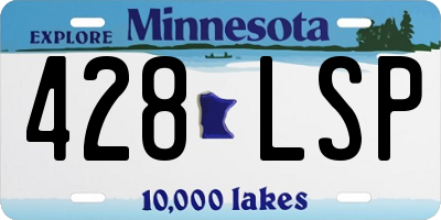 MN license plate 428LSP