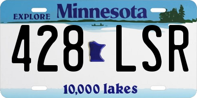 MN license plate 428LSR