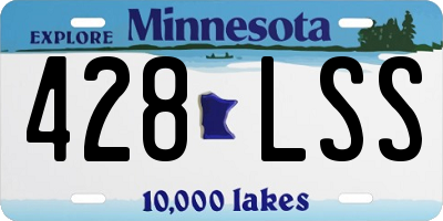 MN license plate 428LSS