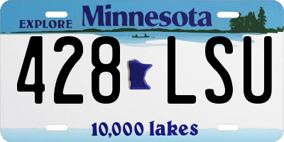 MN license plate 428LSU