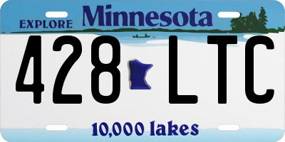 MN license plate 428LTC