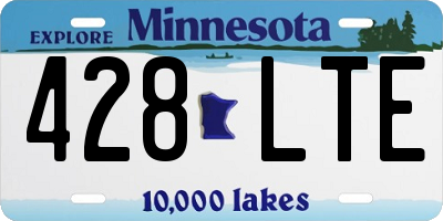 MN license plate 428LTE