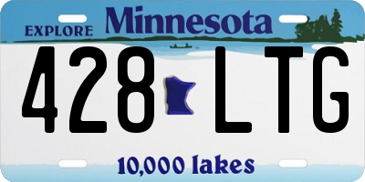 MN license plate 428LTG