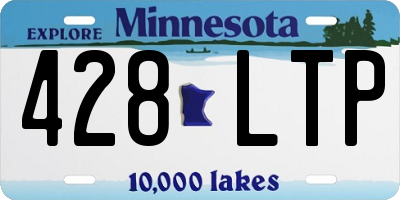 MN license plate 428LTP