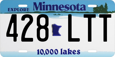 MN license plate 428LTT