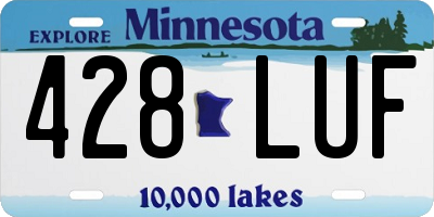 MN license plate 428LUF