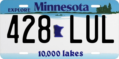 MN license plate 428LUL