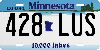 MN license plate 428LUS