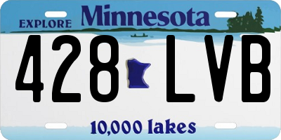 MN license plate 428LVB