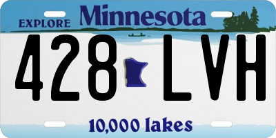 MN license plate 428LVH