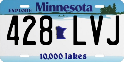 MN license plate 428LVJ