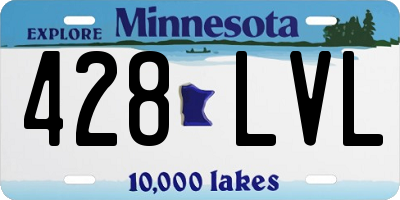 MN license plate 428LVL