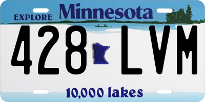 MN license plate 428LVM