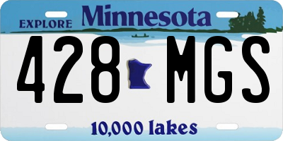MN license plate 428MGS
