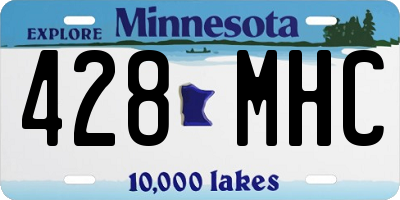 MN license plate 428MHC
