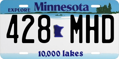 MN license plate 428MHD