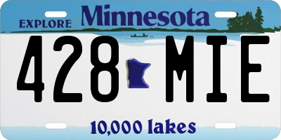 MN license plate 428MIE