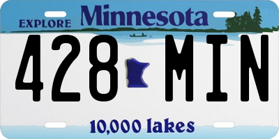 MN license plate 428MIN