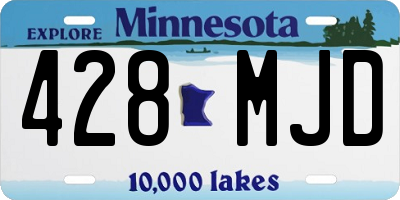 MN license plate 428MJD