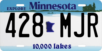 MN license plate 428MJR