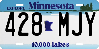MN license plate 428MJY