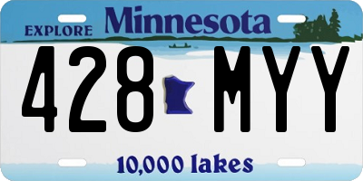 MN license plate 428MYY