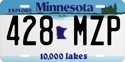 MN license plate 428MZP