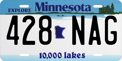 MN license plate 428NAG