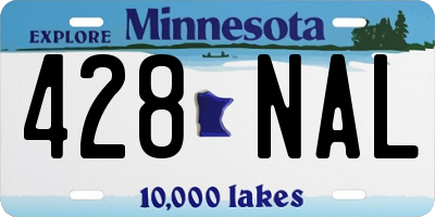 MN license plate 428NAL
